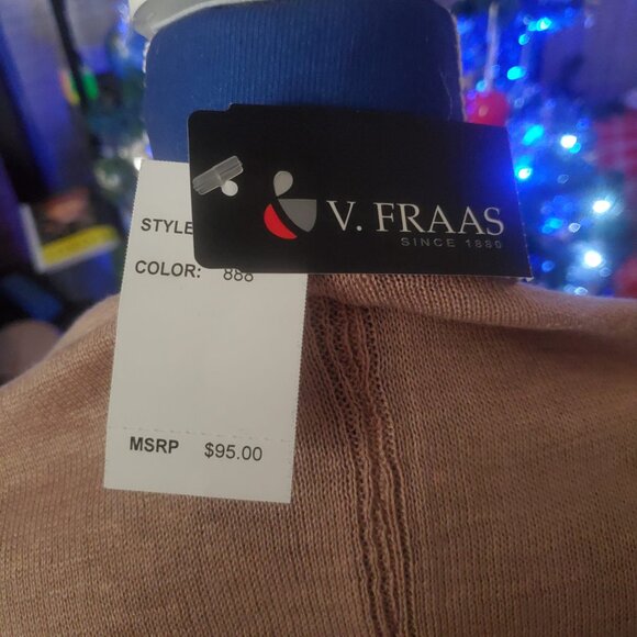 V.Fraas Designer Cape Shawl Wrap Ruana Shawl Wrap- One Size - Picture 2 of 6